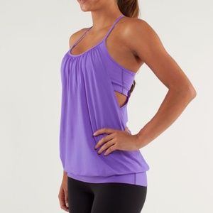 Lululemon No Limits Tank Power Purple / Mini Squiggle Emboss Power Purple